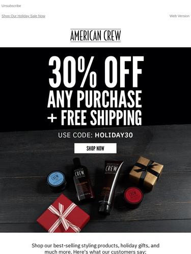 American Crew Newsletter