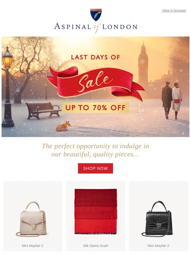 Aspinal of London Newsletter