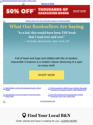 Barnes & Noble Newsletter