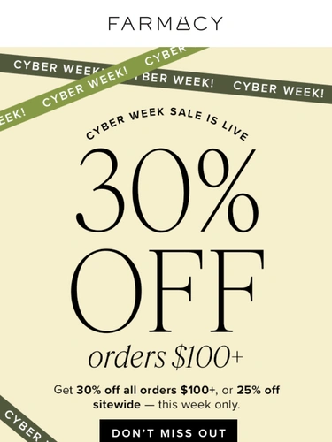 Farmacy Beauty Sale Announcement