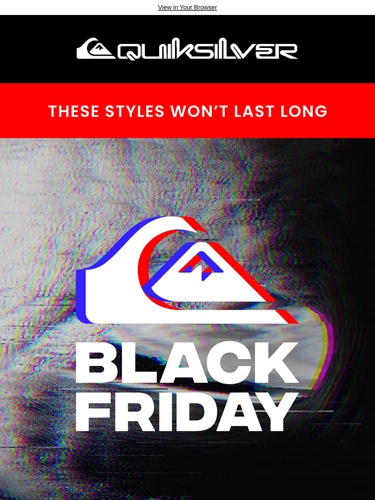 Quiksilver Sale Announcement