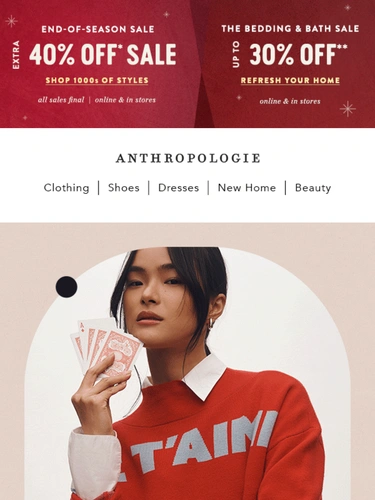 Anthropologie Newsletter