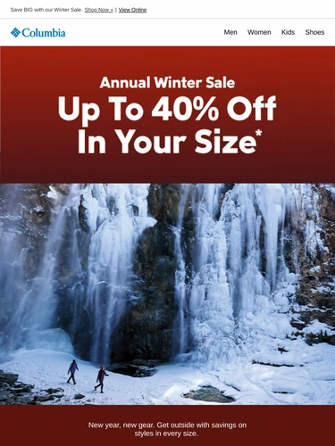 Columbia Sportswear Sale Announcement