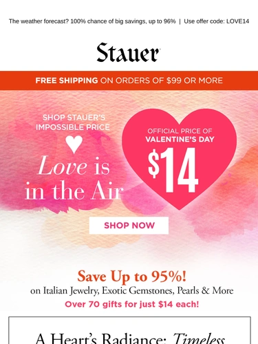 Stauer Sale Announcement