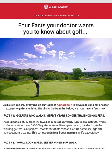 Alphard Golf Newsletter