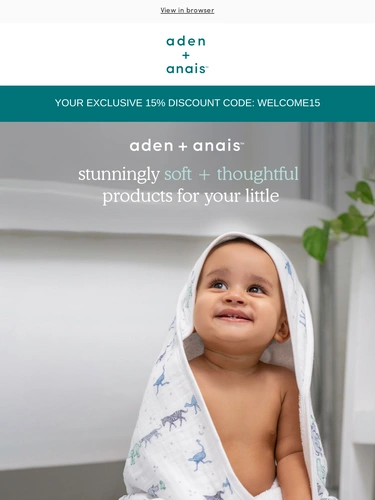 Aden + Anais Welcome Series