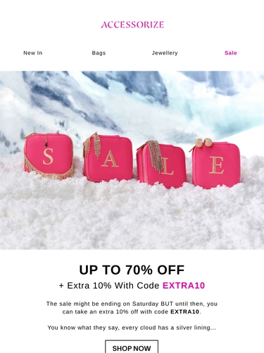 Accessorize Sale Announcement
