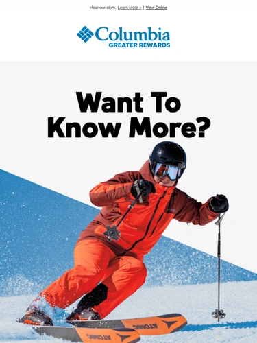 Columbia Sportswear Newsletter