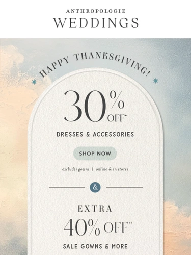 Anthropologie Newsletter