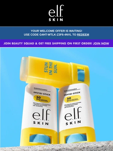 e.l.f. Cosmetics Newsletter