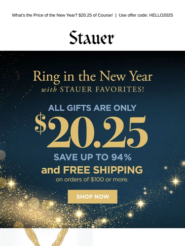 Stauer Newsletter