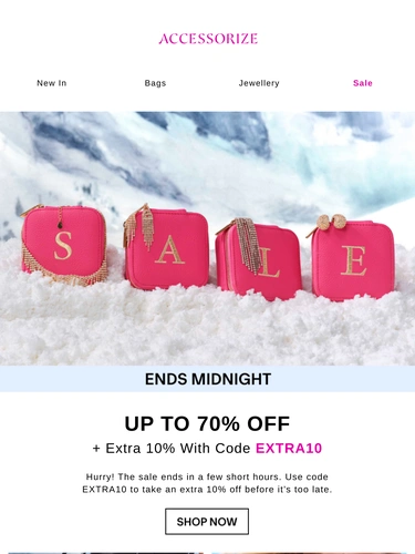 Accessorize Sale Announcement