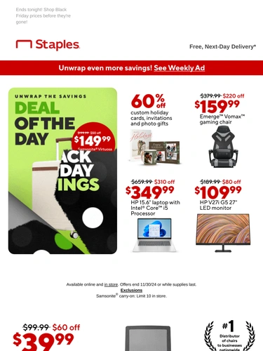 Staples Sale Announcement