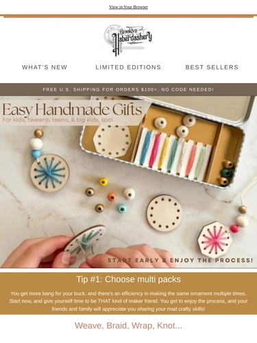 Brooklyn Haberdashery Newsletter