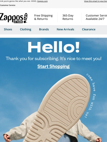 Zappos Newsletter