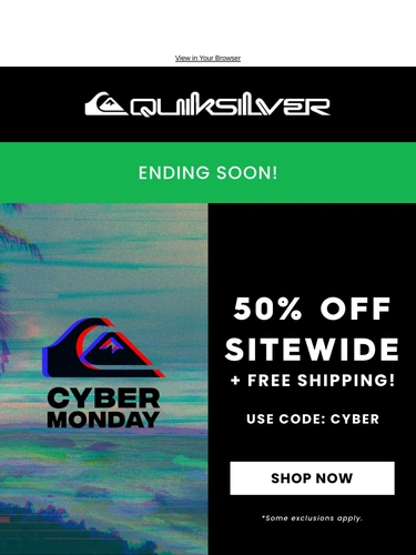 Quiksilver Sale Announcement