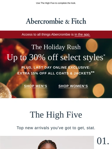 Abercrombie & Fitch Newsletter