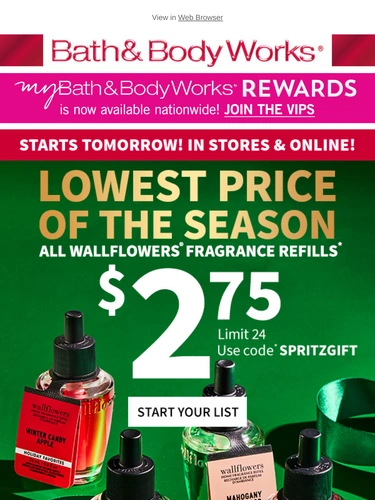 Bath & Body Works Newsletter