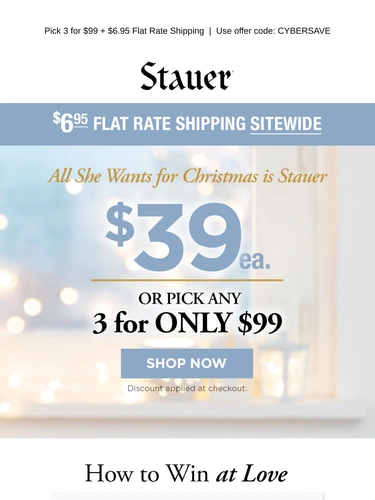 Stauer Newsletter