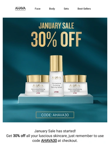 AHAVA Sale Announcement