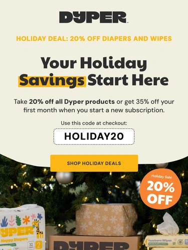 Dyper Holiday Campaign