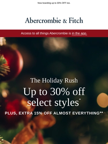 Abercrombie & Fitch Newsletter