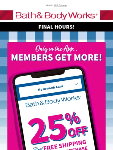 Bath & Body Works Newsletter