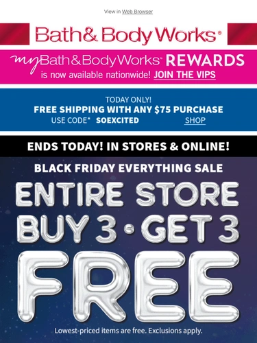 Bath & Body Works Newsletter