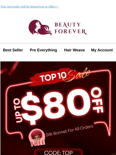 Beauty Forever Sale Announcement