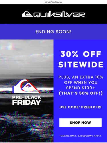 Quiksilver Newsletter