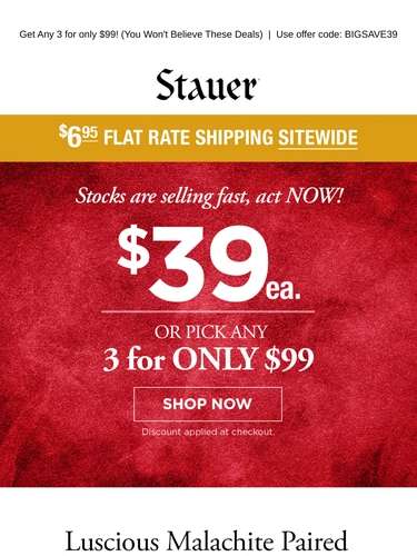 Stauer Newsletter