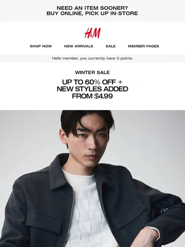 H&M Sale Announcement