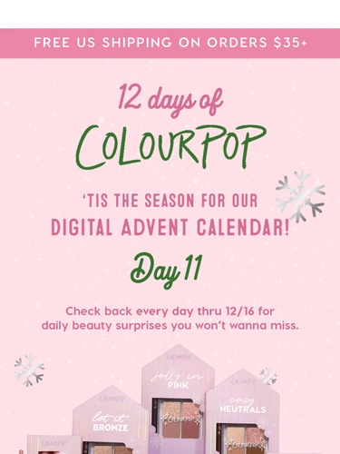 ColourPop Newsletter