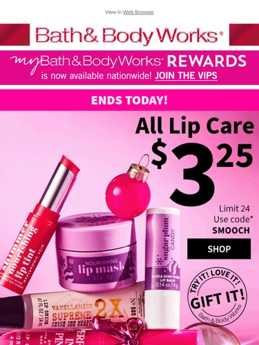 Bath & Body Works Newsletter