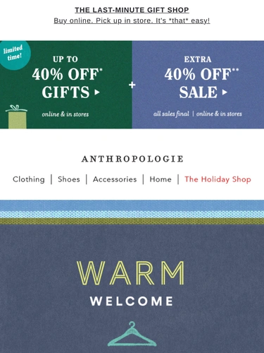 Anthropologie Newsletter