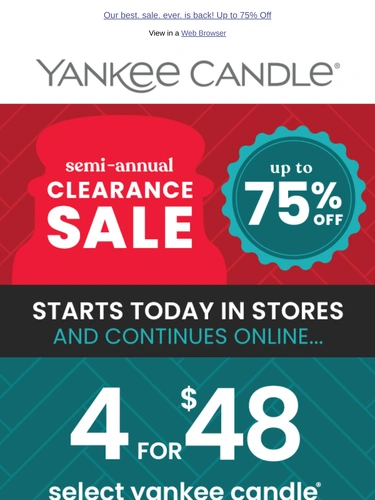 Yankee Candle Newsletter