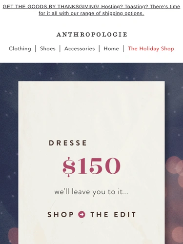 Anthropologie Newsletter