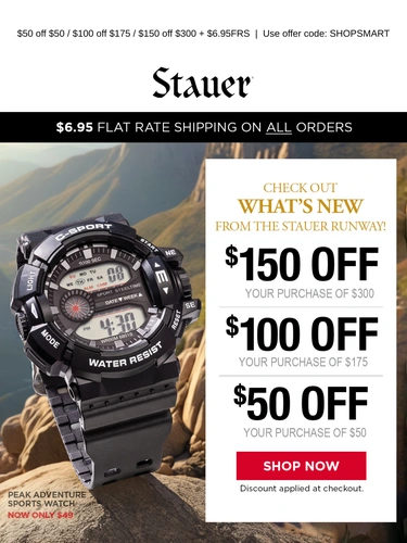 Stauer Sale Announcement