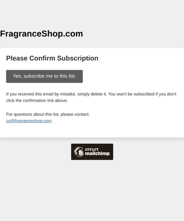 The Fragrance Shop Newsletter