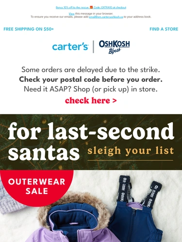 Carter's OshKosh Newsletter