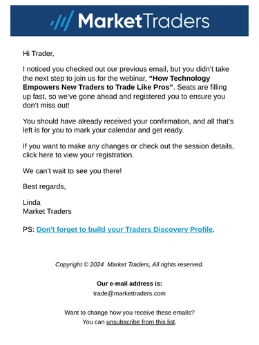 Market Traders Newsletter