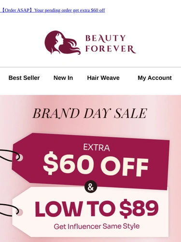 Beauty Forever Sale Announcement