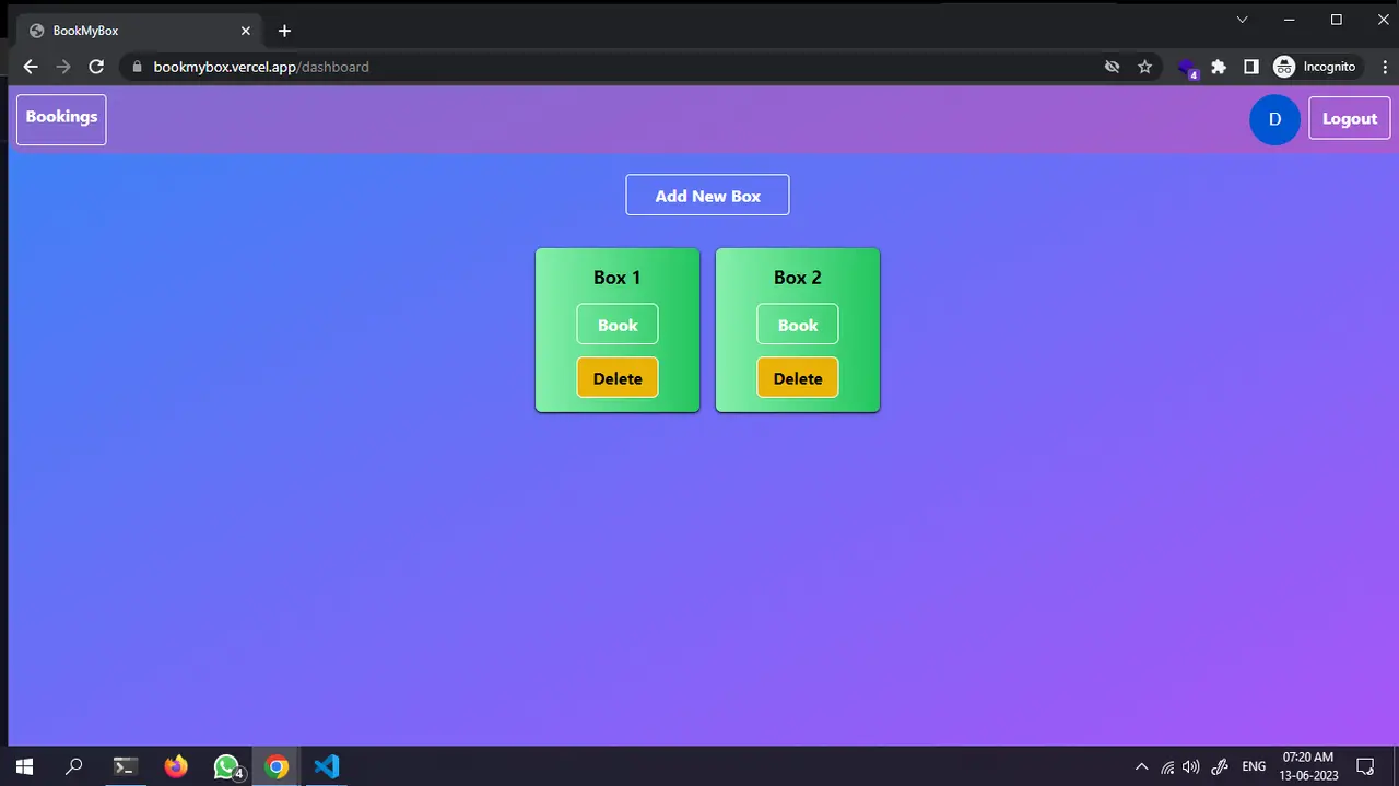 BooMyBox screenshot