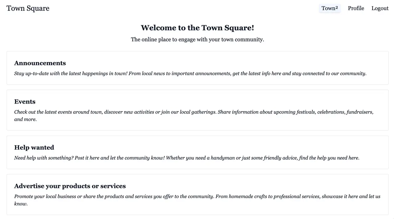 TownSquare screenshot