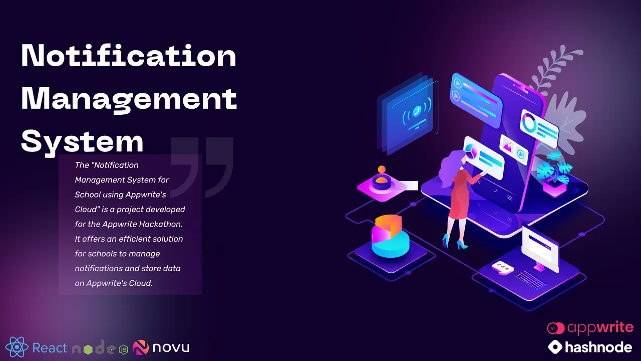 Notification Management System for School using Appwrite's Cloud screenshot