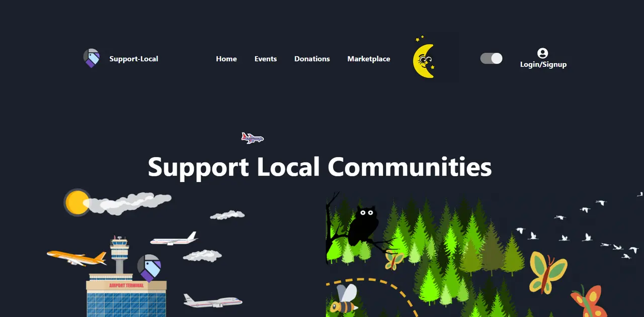 Local Community Support System screenshot