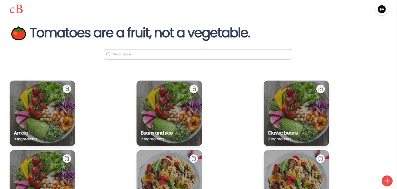 cookbooked screenshot