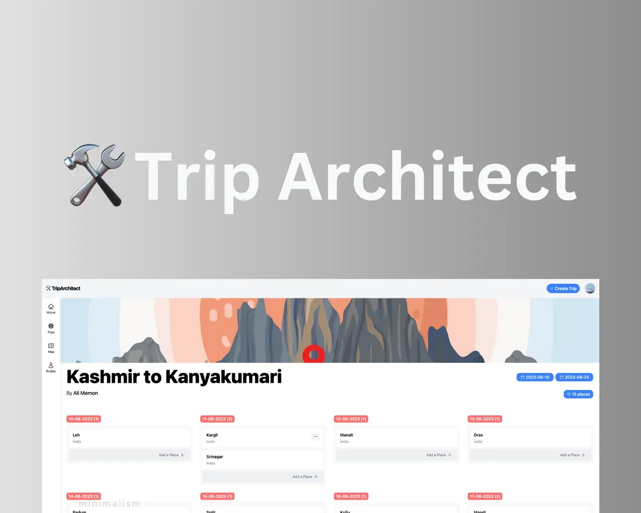 Trip Architect screenshot