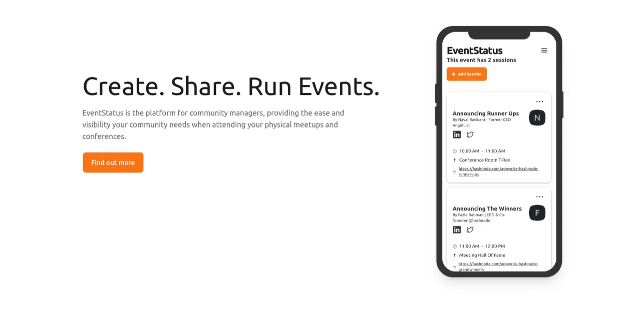 EventStatus screenshot