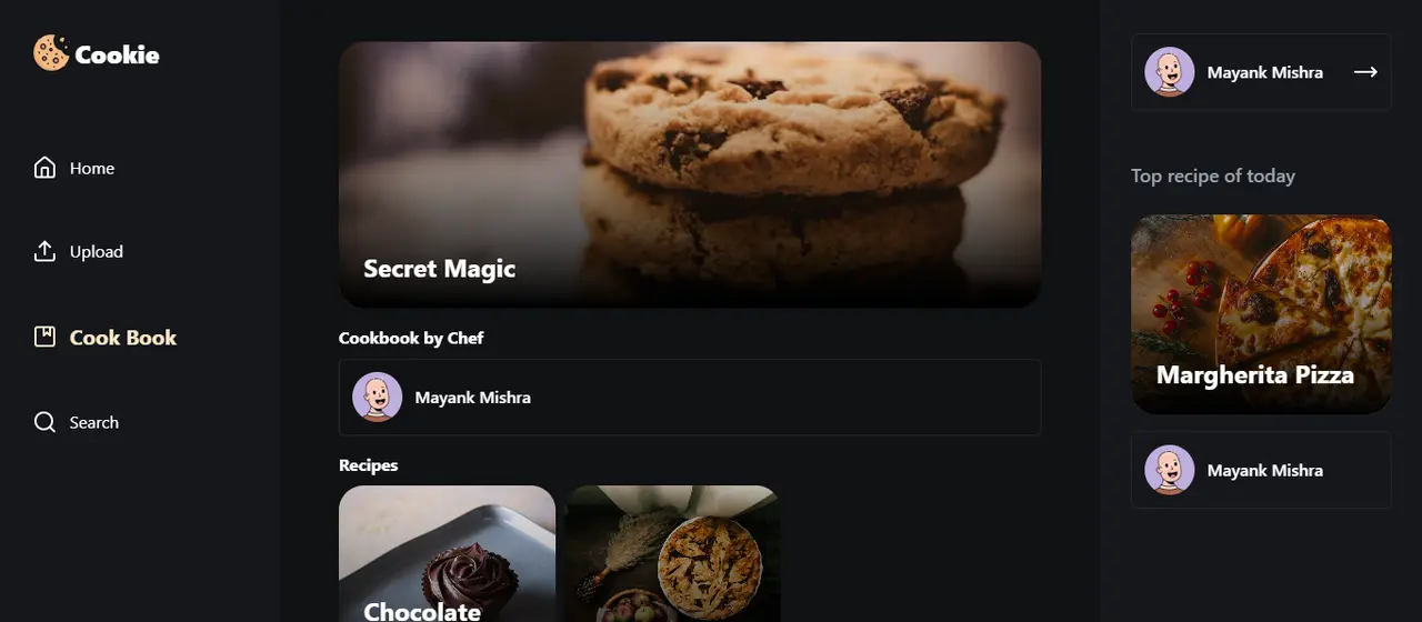 Cookie screenshot